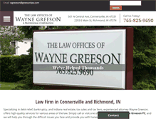 Tablet Screenshot of greesonlaw.com